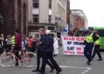 UK Uncut Manchester Road Block Legal Aid Protest